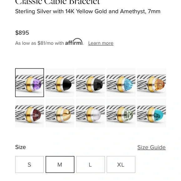 DAVID YURMAN ๐ AUTHENTIC Classic Cable Bracelet 7mm - Picture 5 of 15